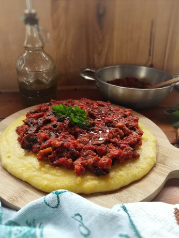 polenta salsiccia e funghi